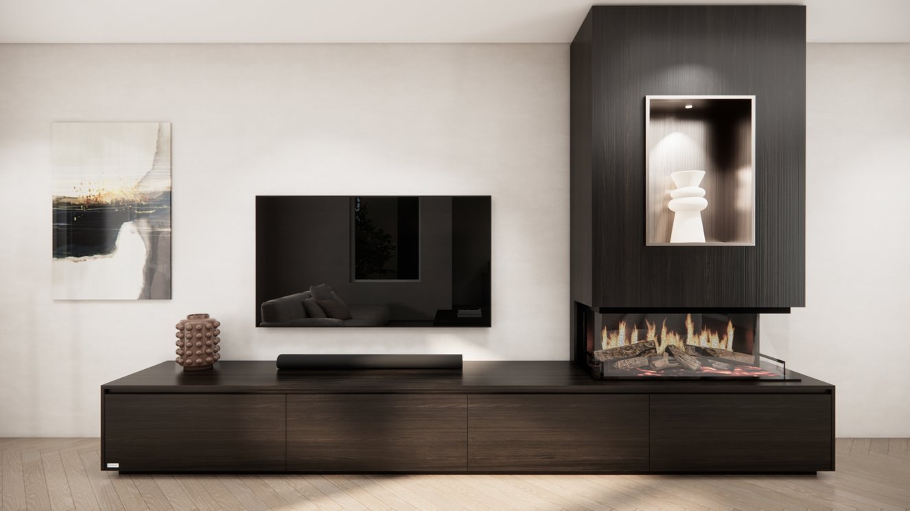 Tv-Meubel	Mason Kalfire	E-ONE	100S 4-kleppen Chimney Grand