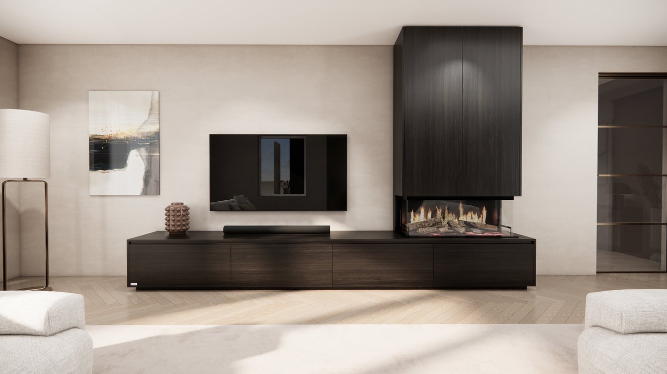 Tv-Meubel	Mason Kalfire E-ONE 100S 4-kleppen Chimney Royal