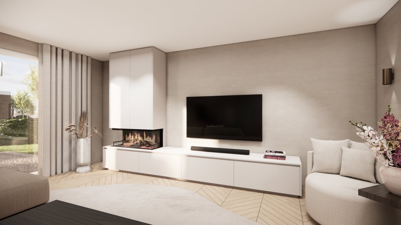 Tv-Meubel	Mason Kalfire E-ONE 100S 4-kleppen Chimney Royal