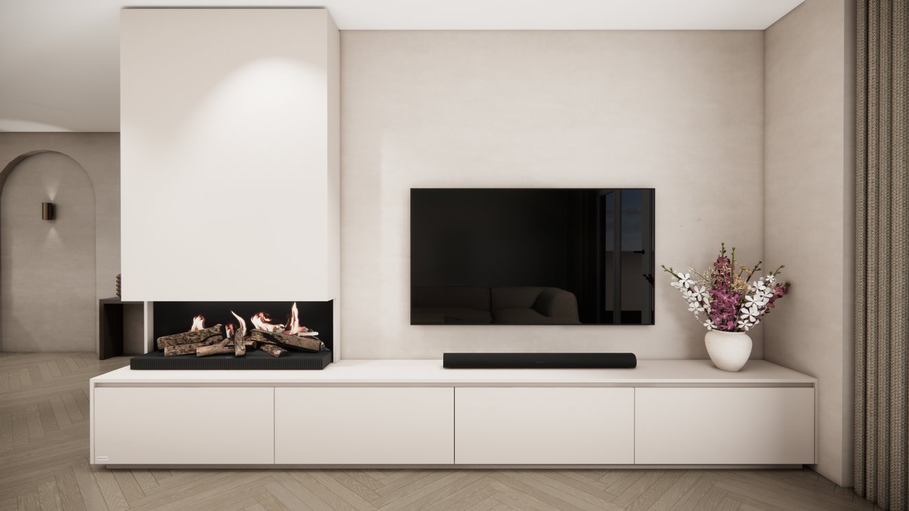Tv-Meubel	Mason Kalfire	E55 4-kleppen Chimney Classic