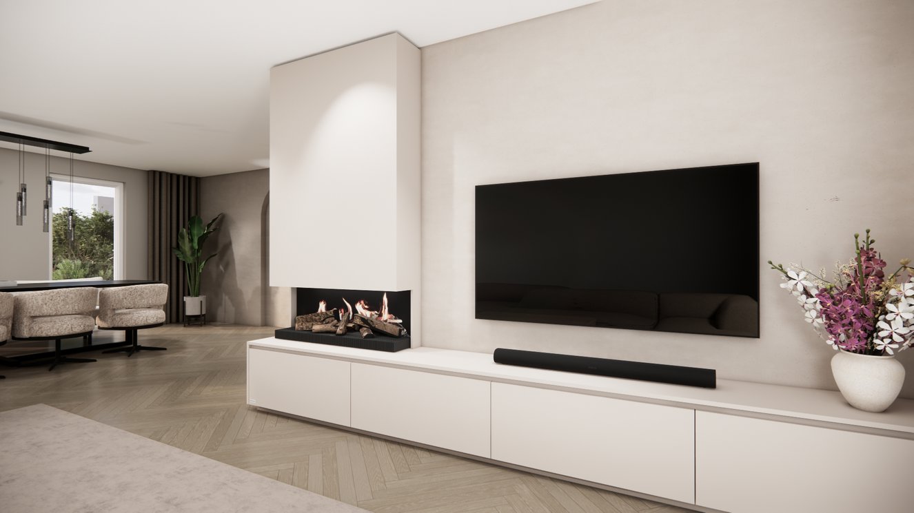 Tv-Meubel	Mason Kalfire	E55 4-kleppen Chimney Classic