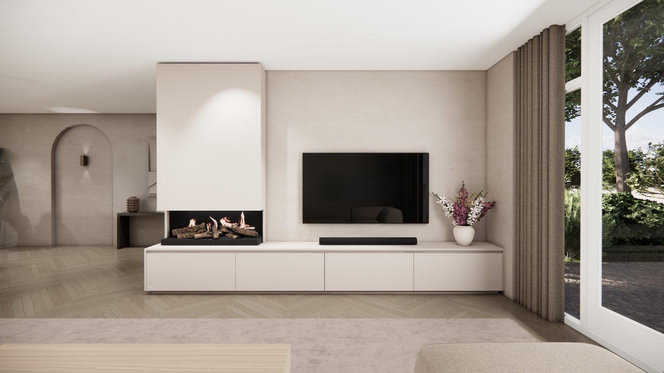 Tv-Meubel	Mason Kalfire	E55 4-kleppen Chimney Classic