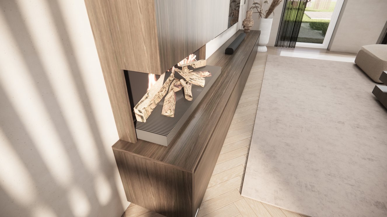 Tv-Meubel	Mason Kalfire	E55 4-kleppen Chimney Classic