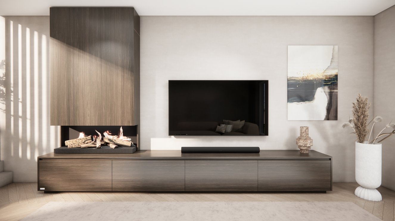 Tv-Meubel	Mason Kalfire	E55 4-kleppen Chimney Classic