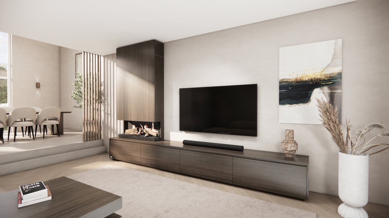 Tv-Meubel	Mason Kalfire	E55 4-kleppen Chimney Classic