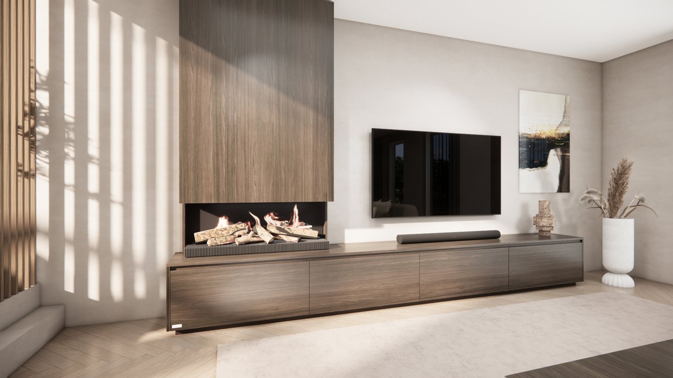 Tv-Meubel	Mason Kalfire	E55 4-kleppen Chimney Classic