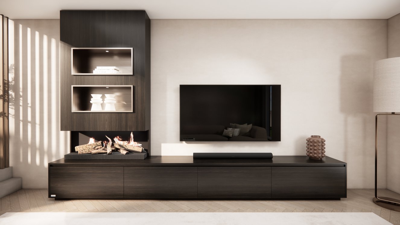 Tv-Meubel	Mason Kalfire	E55 4-kleppen Chimney Excellent