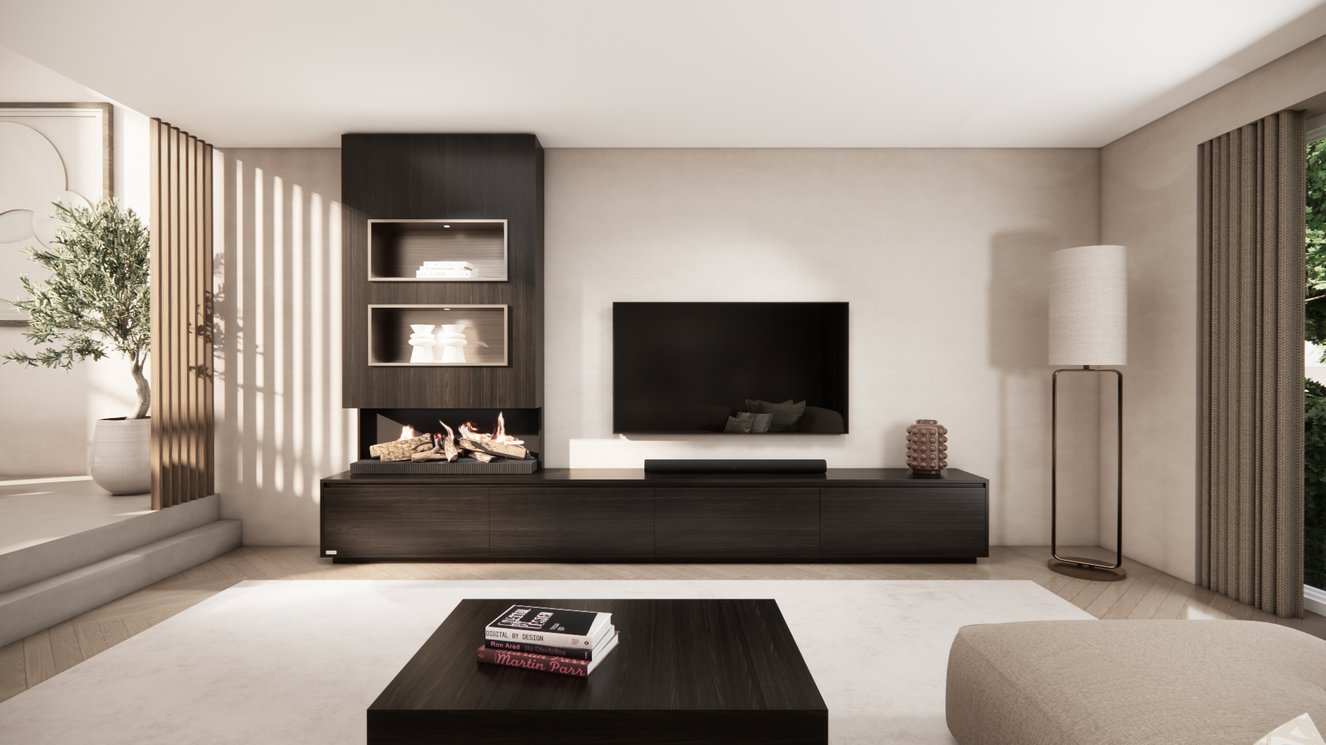 Tv-Meubel	Mason Kalfire	E55 4-kleppen Chimney Excellent