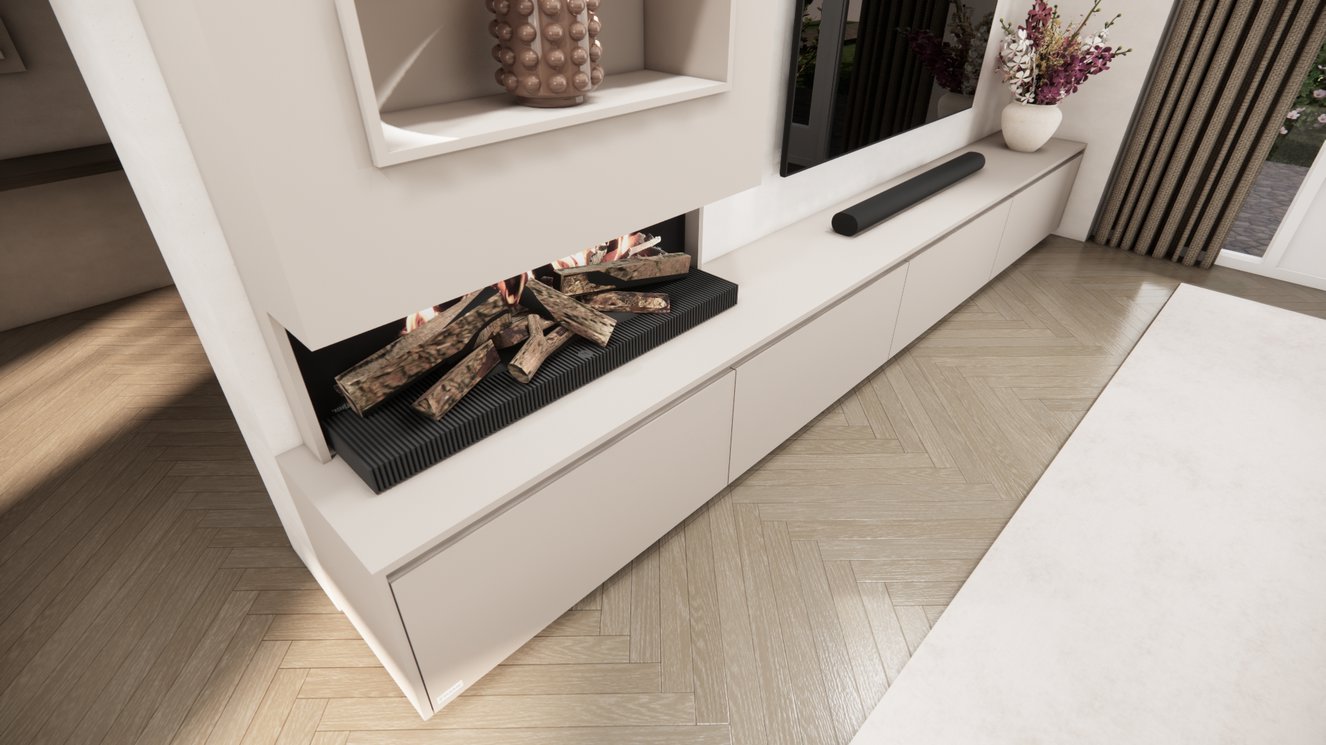 Tv-Meubel	Mason Kalfire	E55 4-kleppen Chimney Excellent