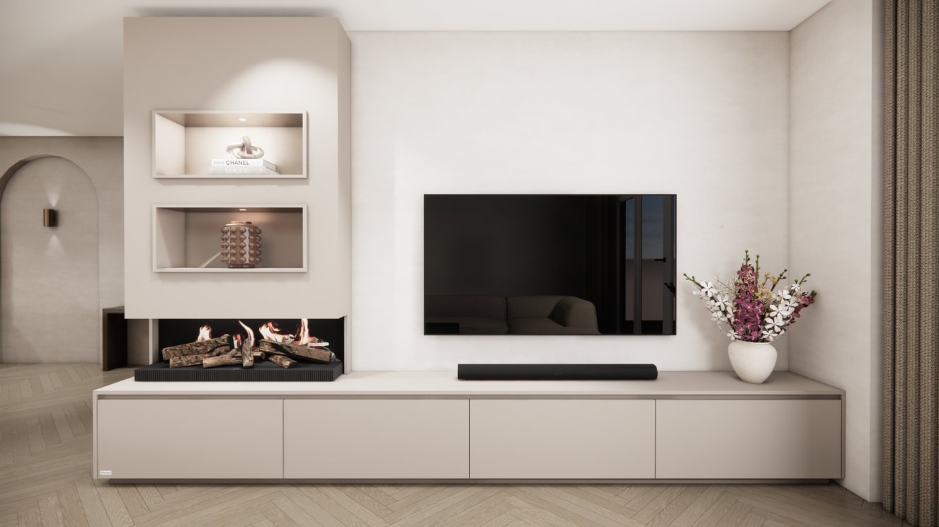 Tv-Meubel	Mason Kalfire	E55 4-kleppen Chimney Excellent