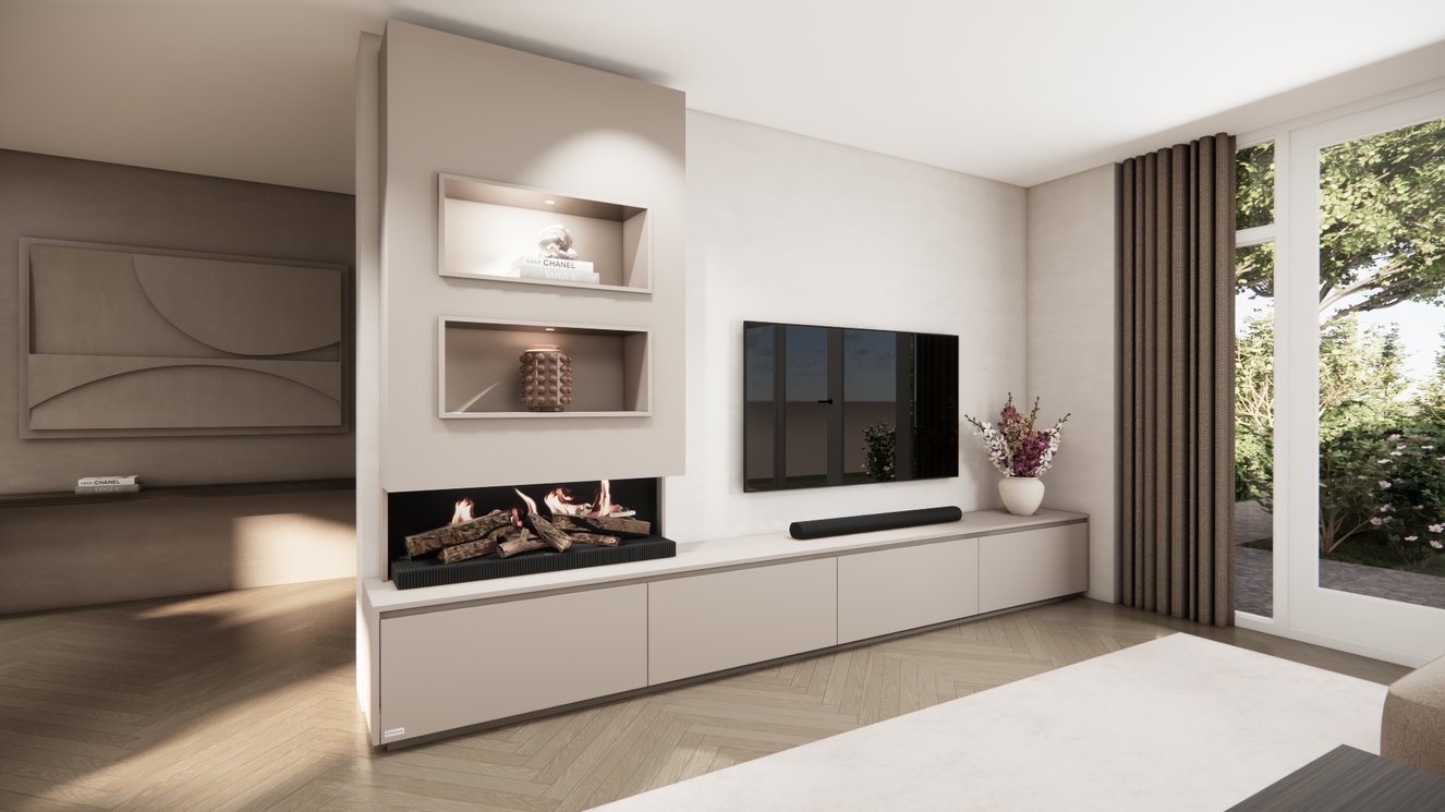 Tv-Meubel	Mason Kalfire	E55 4-kleppen Chimney Excellent