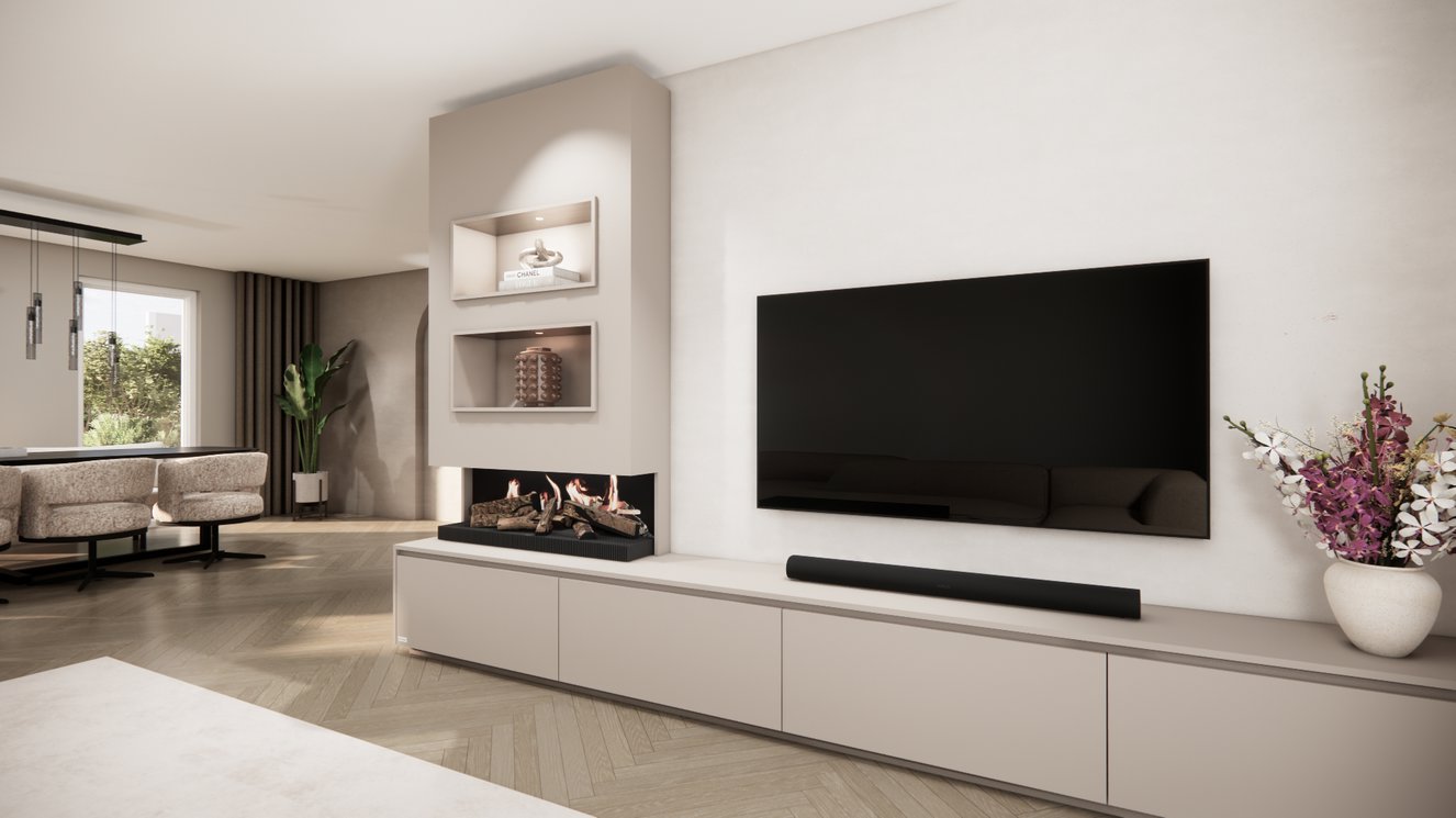 Tv-Meubel	Mason Kalfire	E55 4-kleppen Chimney Excellent