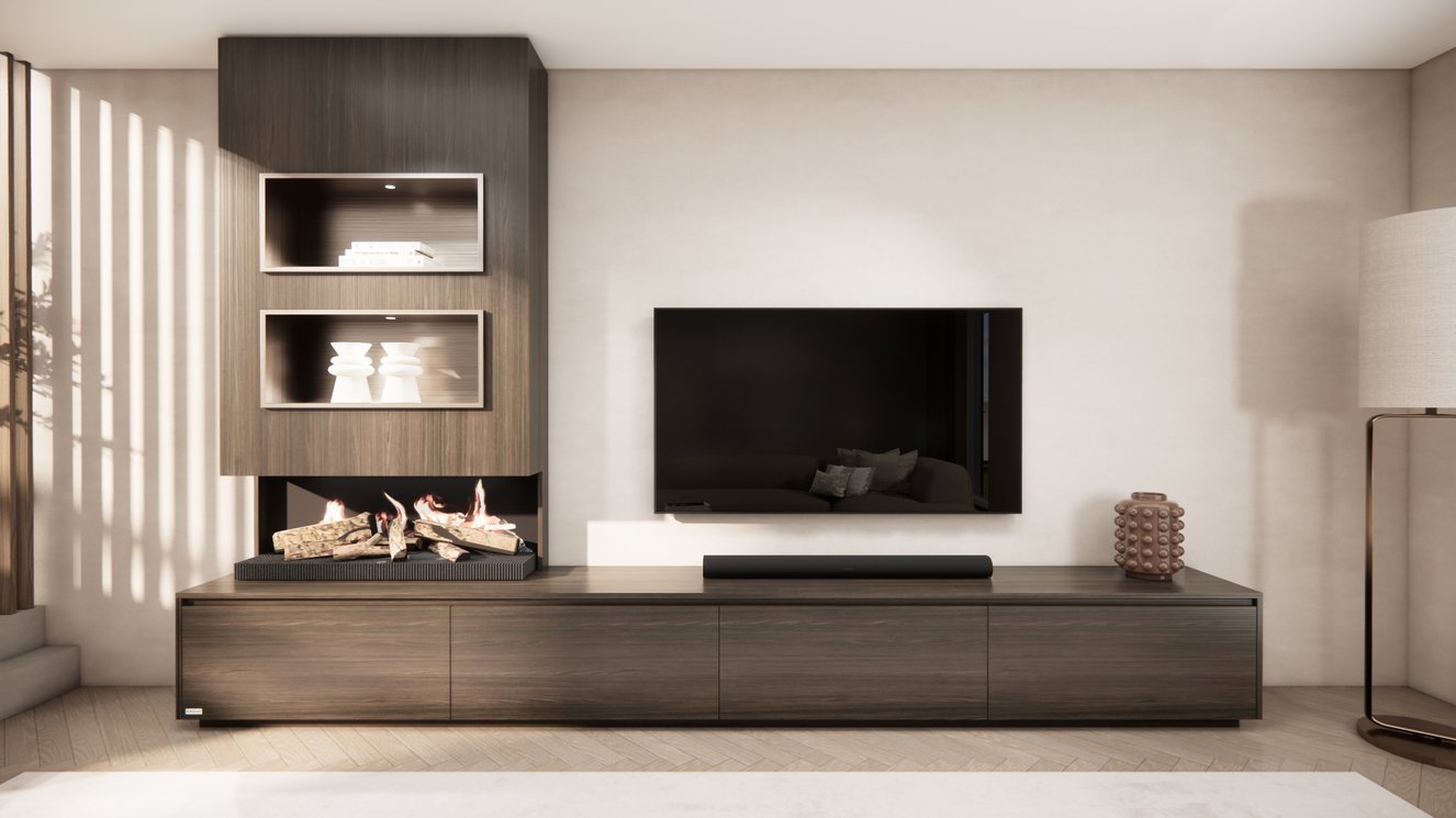 Tv-Meubel	Mason Kalfire	E55 4-kleppen Chimney Excellent