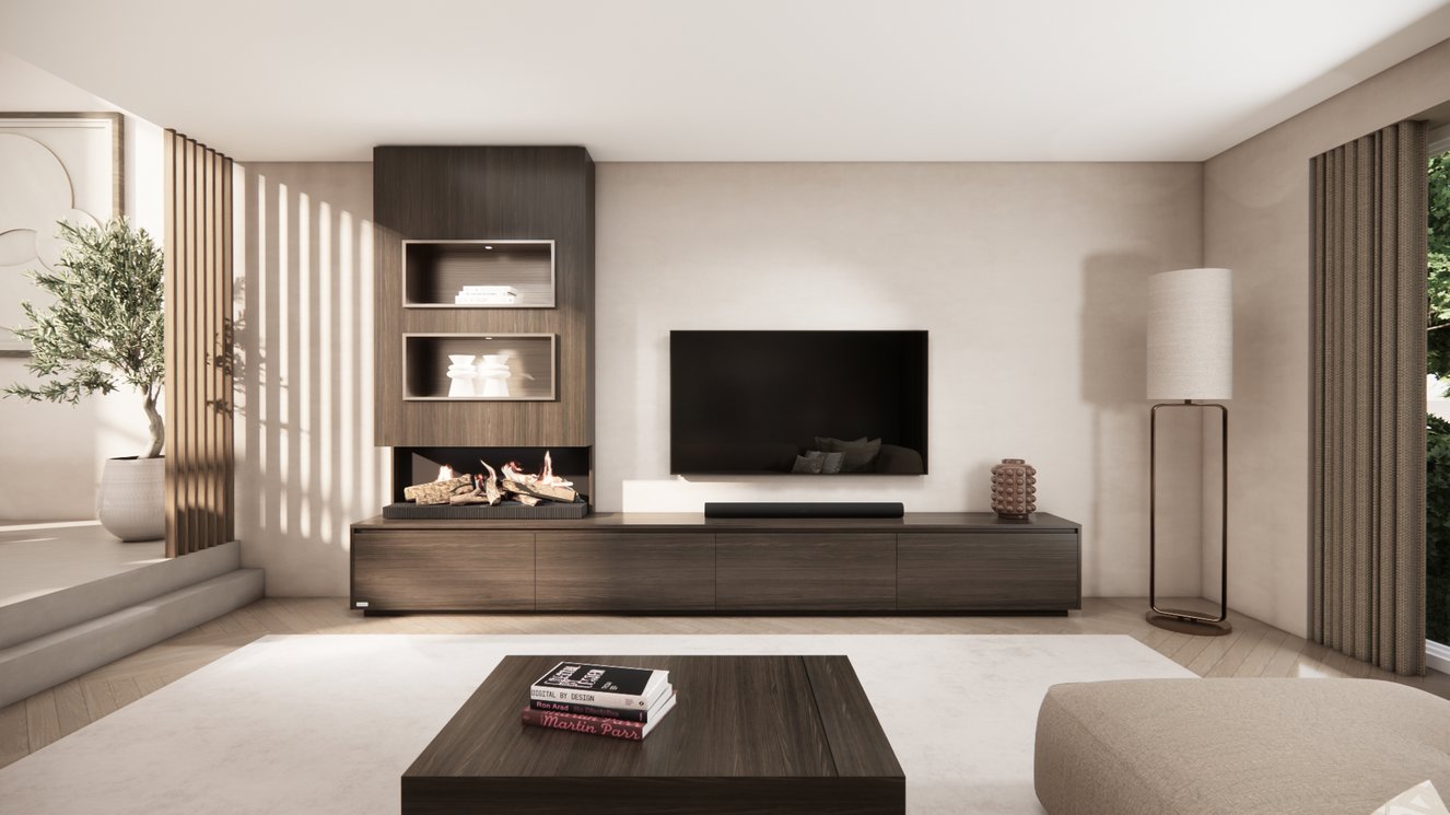 Tv-Meubel	Mason Kalfire	E55 4-kleppen Chimney Excellent