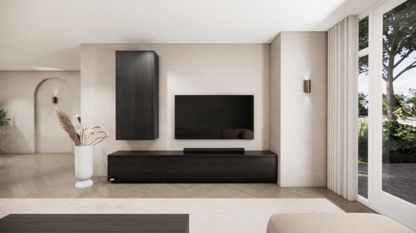 Tv-Meubel	Mason 3-kleppen Chimney Royal Zwevend