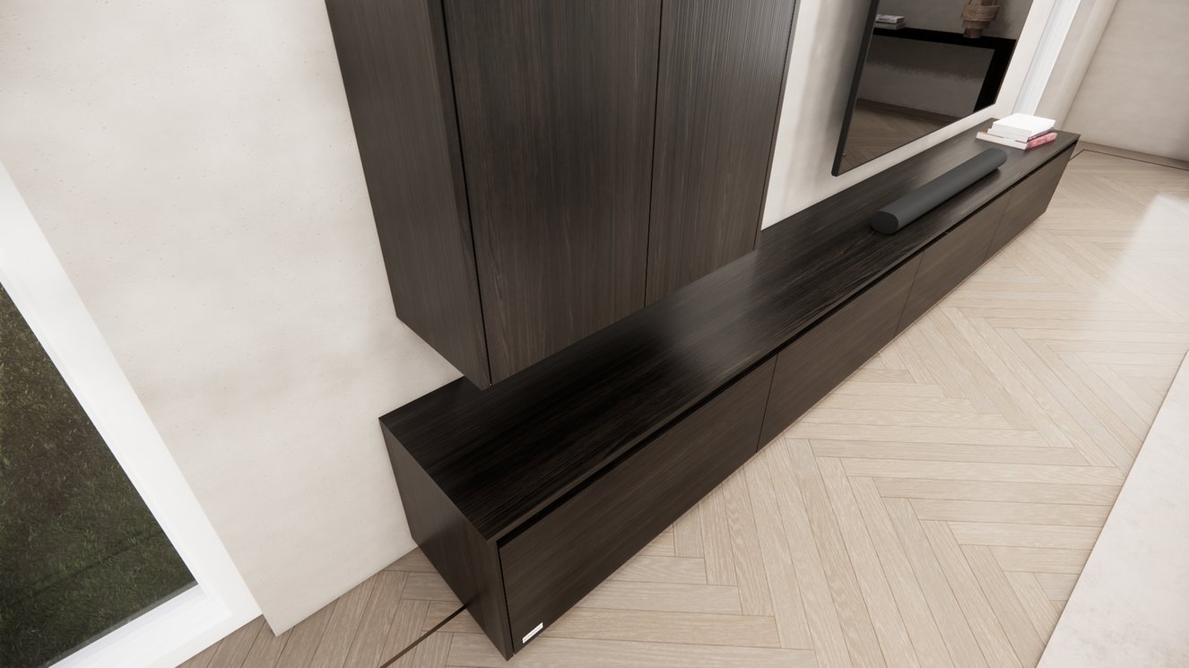 Tv-Meubel	Mason 4-kleppen Chimney Royal Zwevend