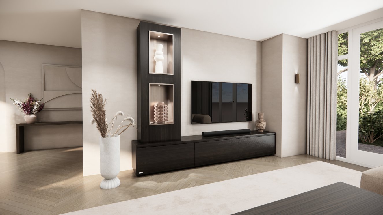 Tv-Meubel	Mason 3-kleppen Chimney Grand