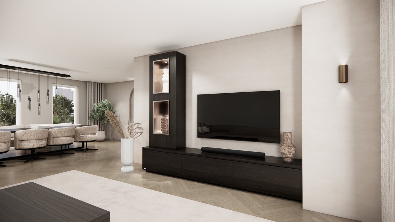 Tv-Meubel	Mason 3-kleppen Chimney Grand