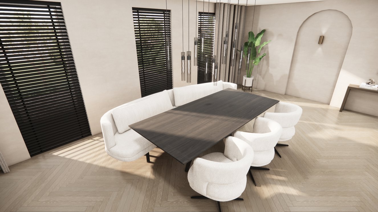 Matera 4-Taper Eettafel Rechthoek Eiken