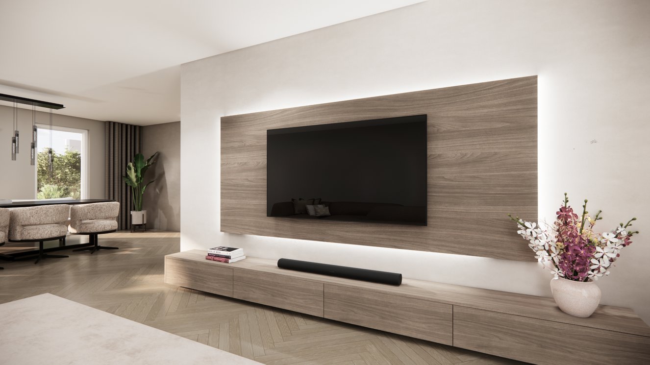 Melamine	Eiken Wandpaneel Tv-paneel