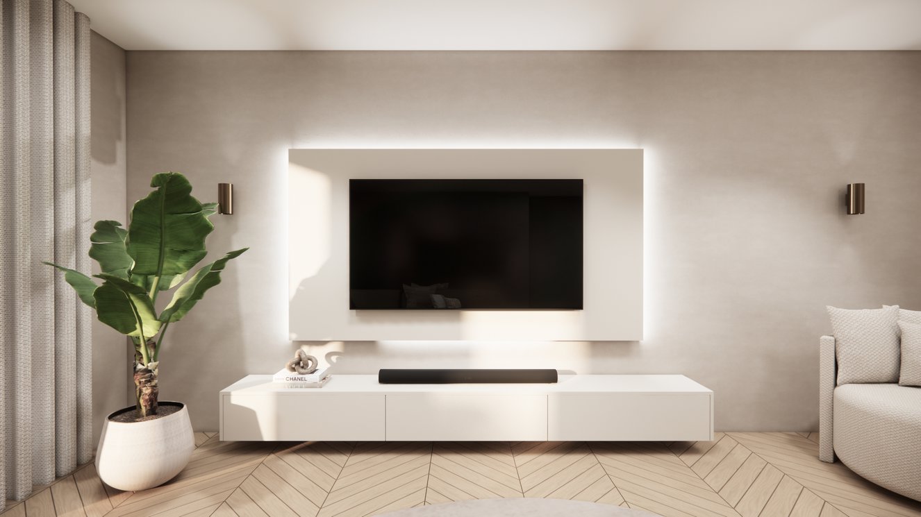 Melamine	Mat Tv-paneel