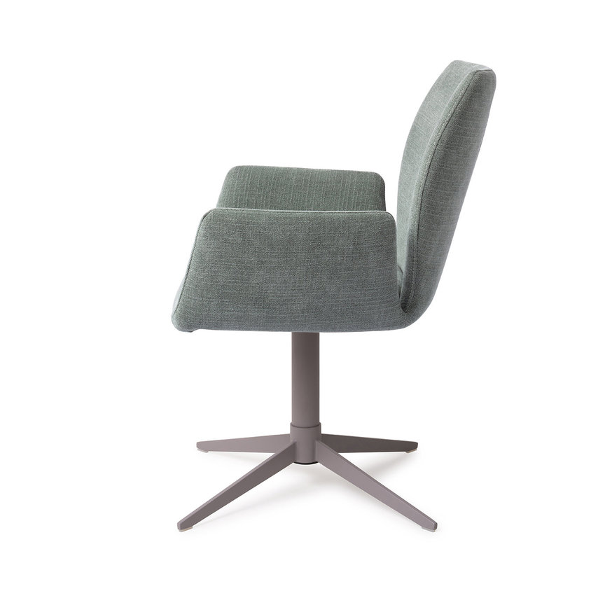 Misaki Breezy Blue Eetkamerstoel Quad Grey