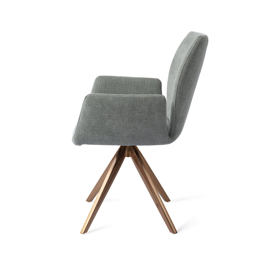 Misaki Breezy Blue Eetkamerstoel Turn Rose