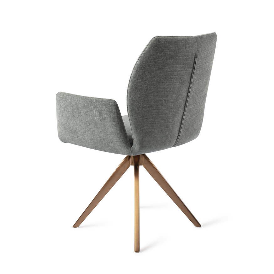 Misaki Breezy Blue Eetkamerstoel Turn Rose