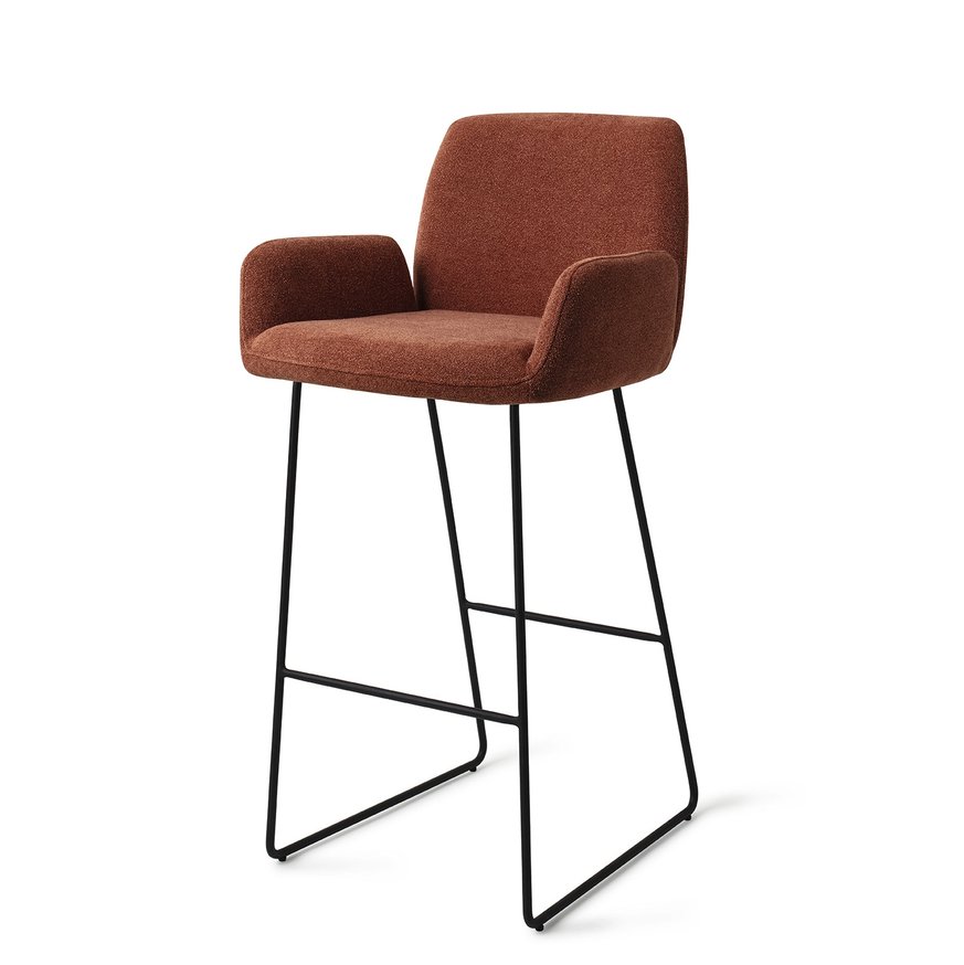 Misaki Cosy Copper Barkruk Slide Black (H)