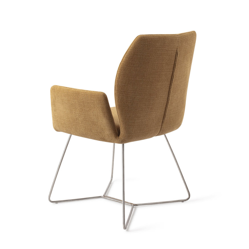 Misaki Honey Harvest Eetkamerstoel Beehive Steel