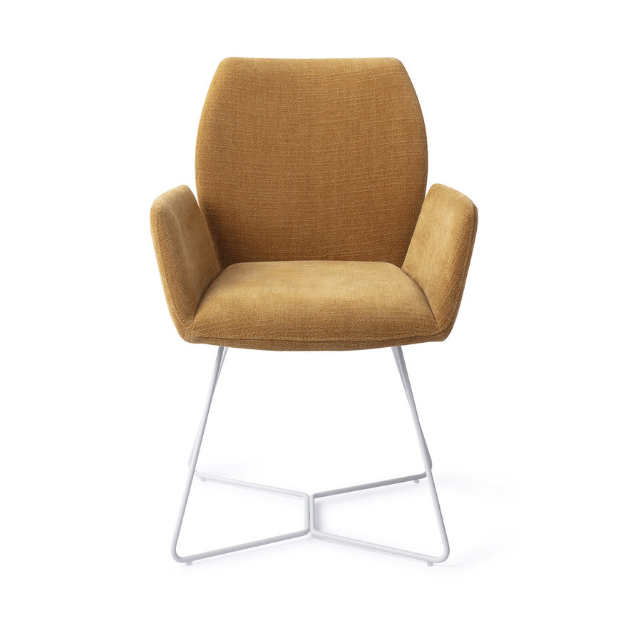 Misaki Honey Harvest Eetkamerstoel Beehive White