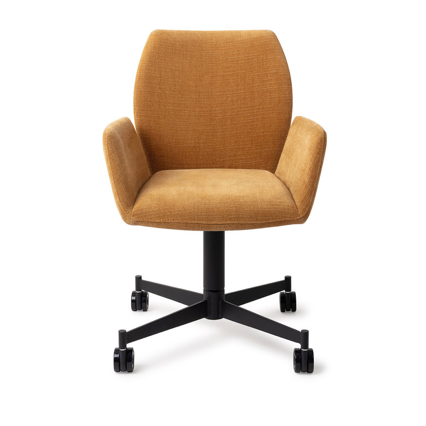 Misaki Honey Harvest Eetkamerstoel Caster Black