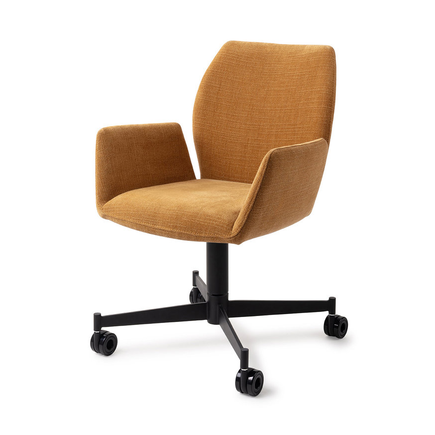 Misaki Honey Harvest Eetkamerstoel Caster Black