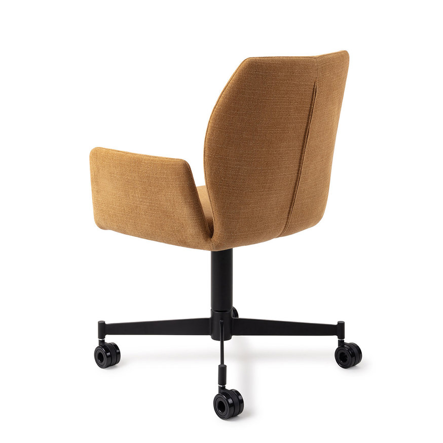 Misaki Honey Harvest Eetkamerstoel Caster Black