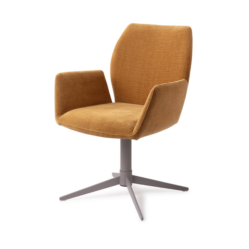 Misaki Honey Harvest Eetkamerstoel Quad Grey