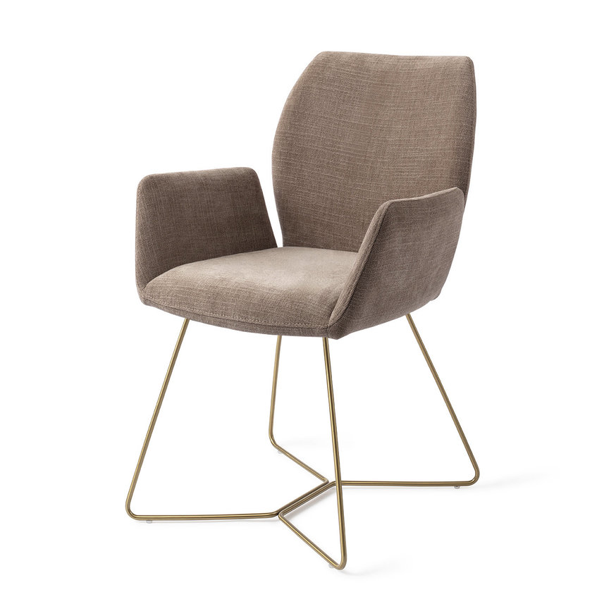 Misaki Mocha Mist Eetkamerstoel Beehive Gold