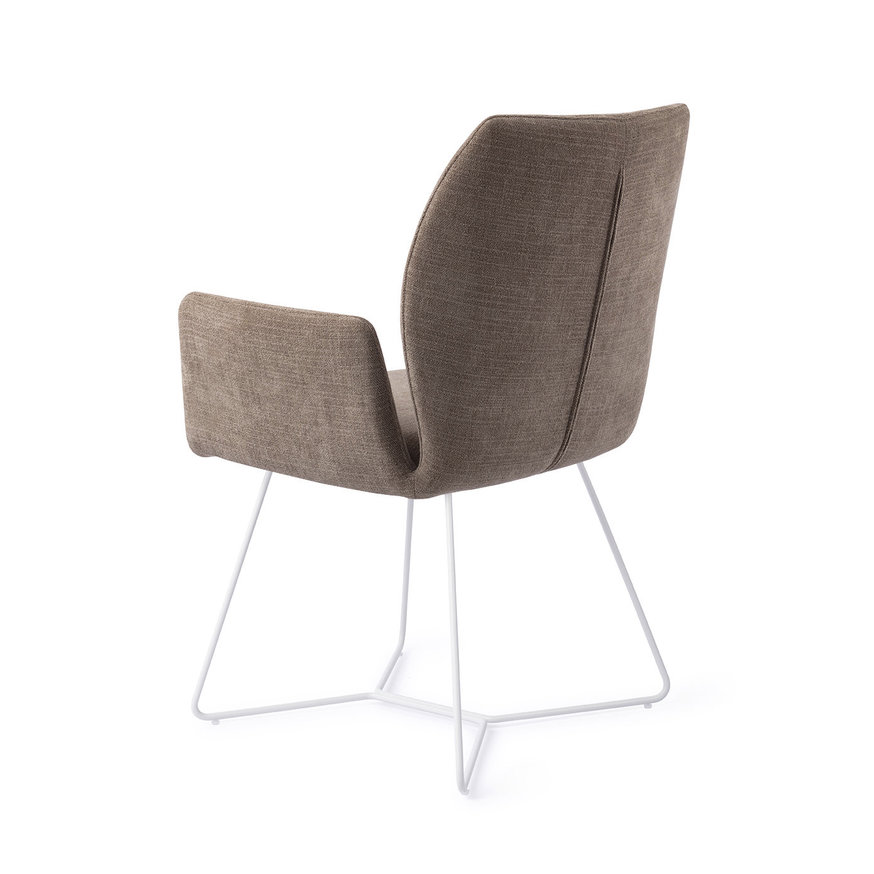 Misaki Mocha Mist Eetkamerstoel Beehive White