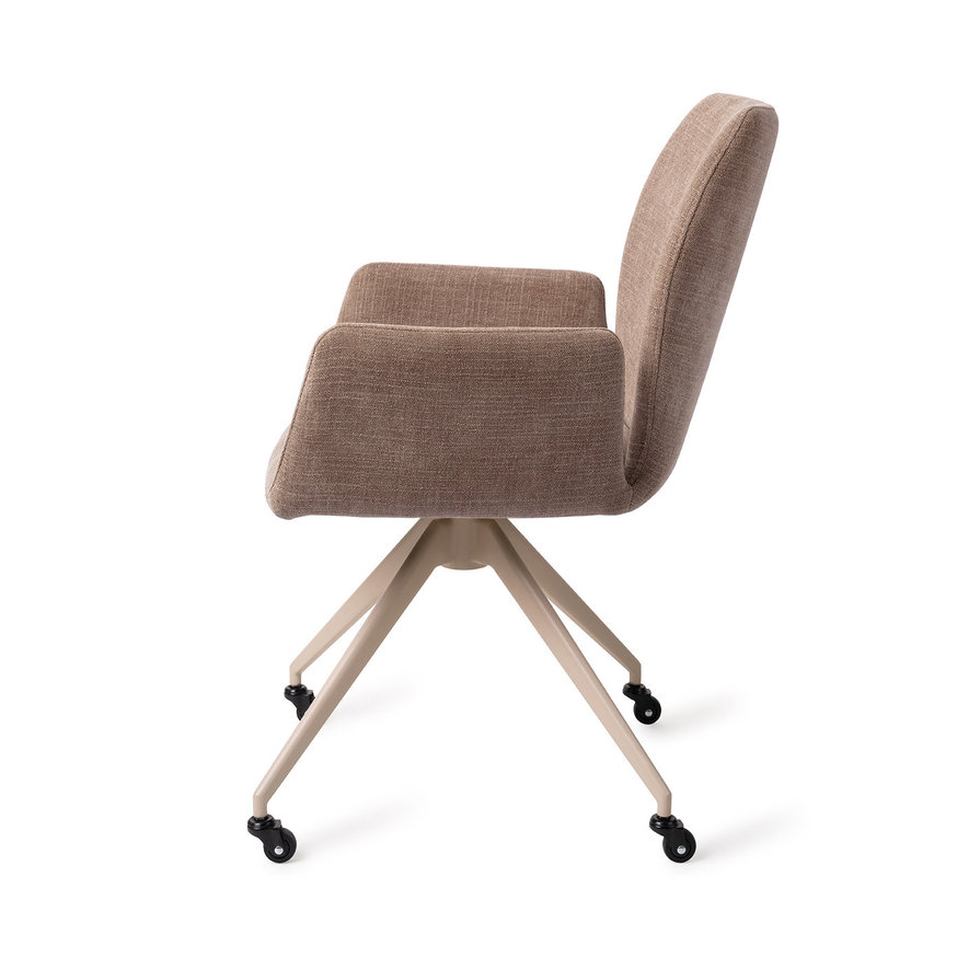 Misaki Mocha Mist Eetkamerstoel Glide Beige