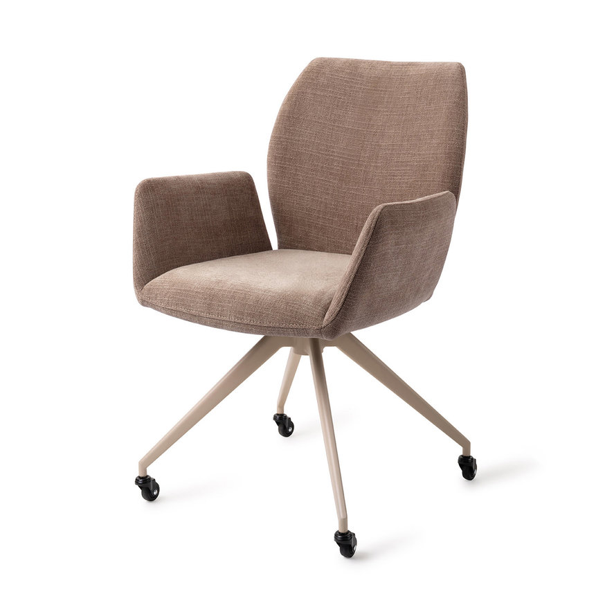 Misaki Mocha Mist Eetkamerstoel Glide Beige