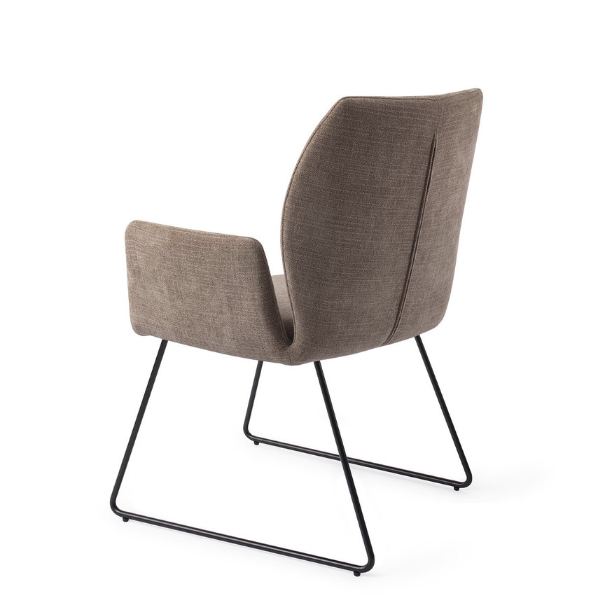 Misaki Mocha Mist Eetkamerstoel Slide Black