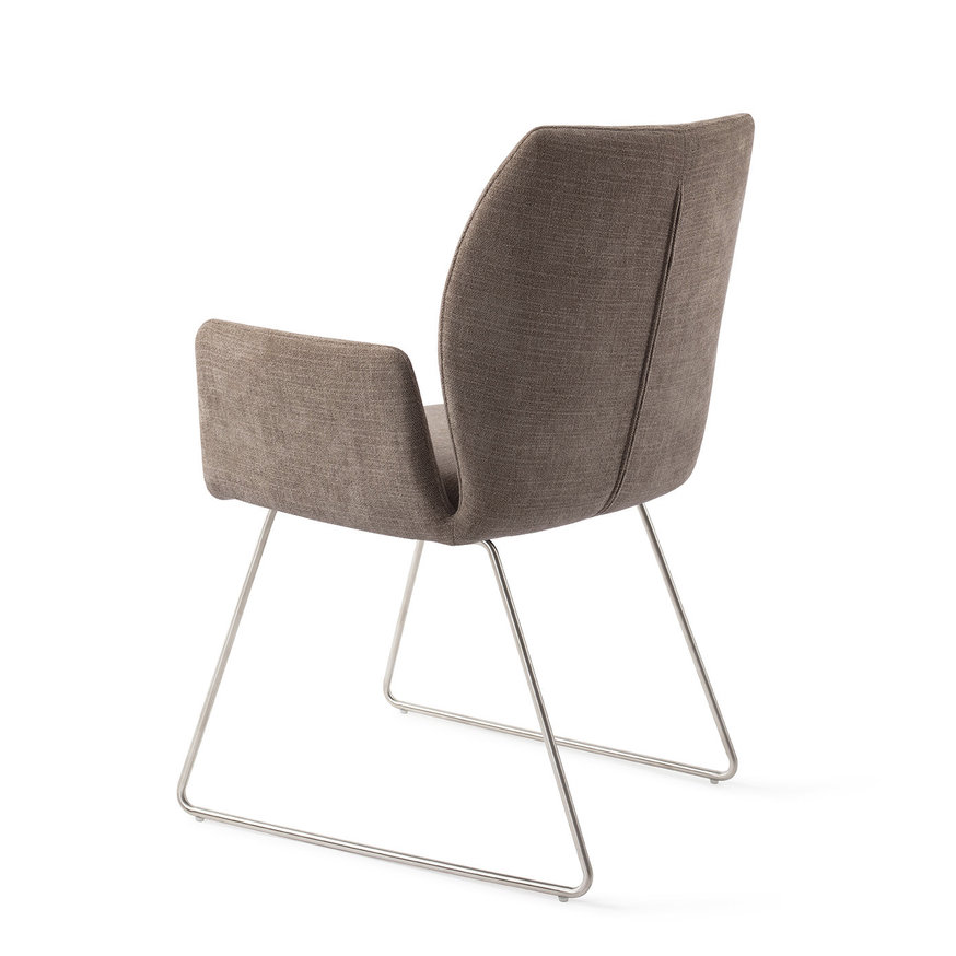 Misaki Mocha Mist Eetkamerstoel Slide Steel