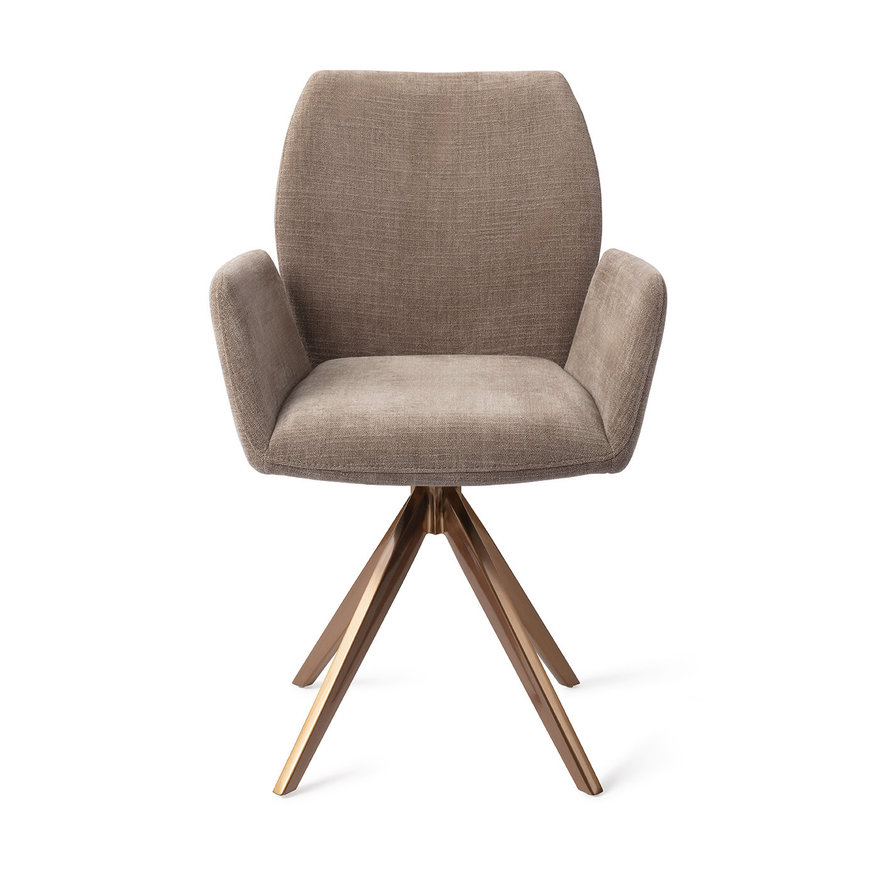 Misaki Mocha Mist Eetkamerstoel Turn Rose