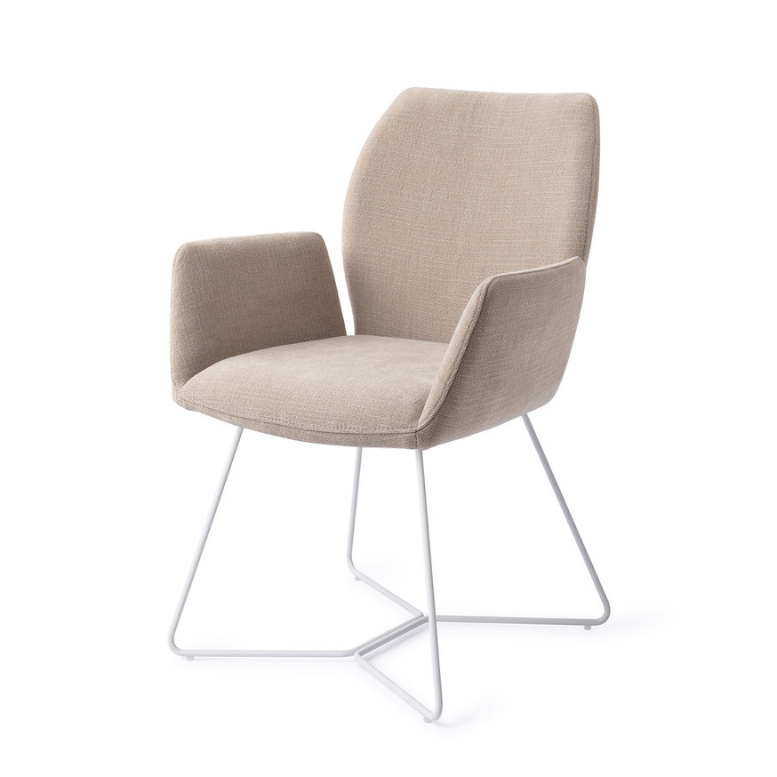 Misaki Sand Strand Eetkamerstoel Beehive White