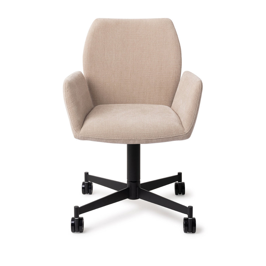 Misaki Sand Strand Eetkamerstoel Caster Black