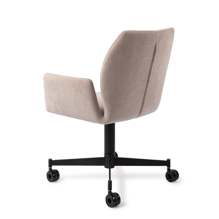 Misaki Sand Strand Eetkamerstoel Caster Black