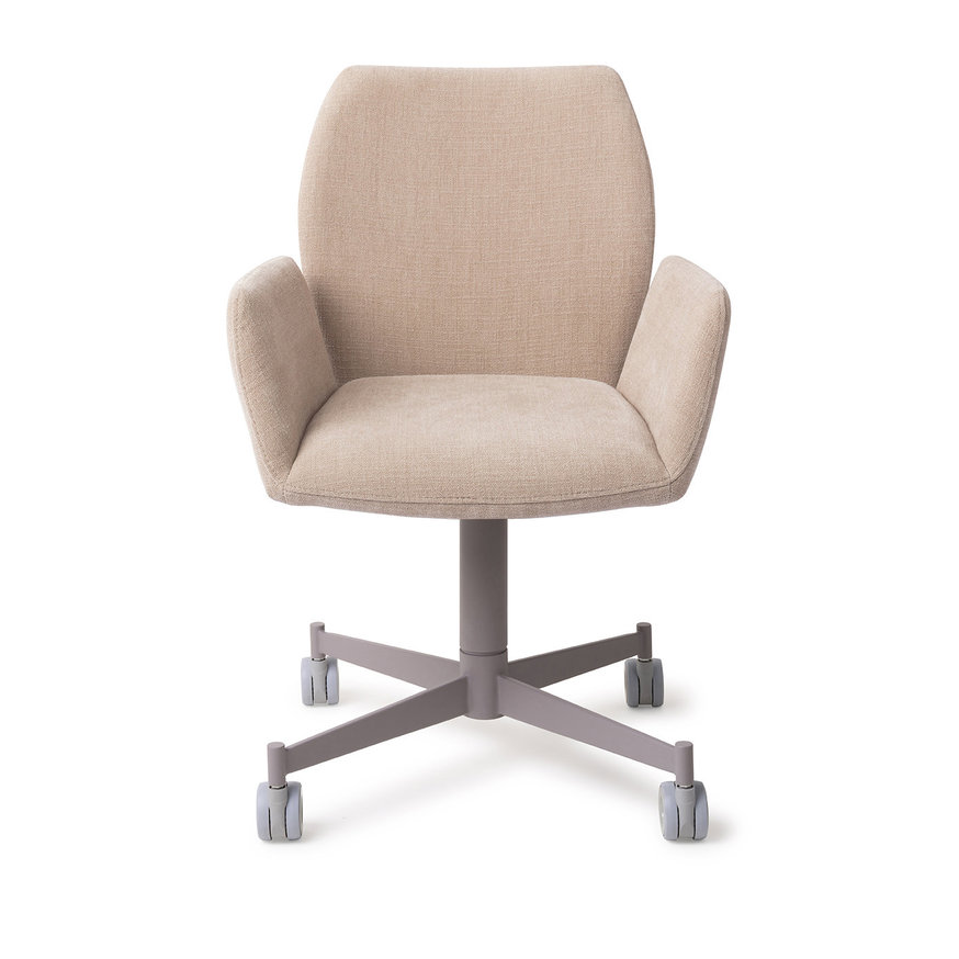 Misaki Sand Strand Eetkamerstoel Caster Grey