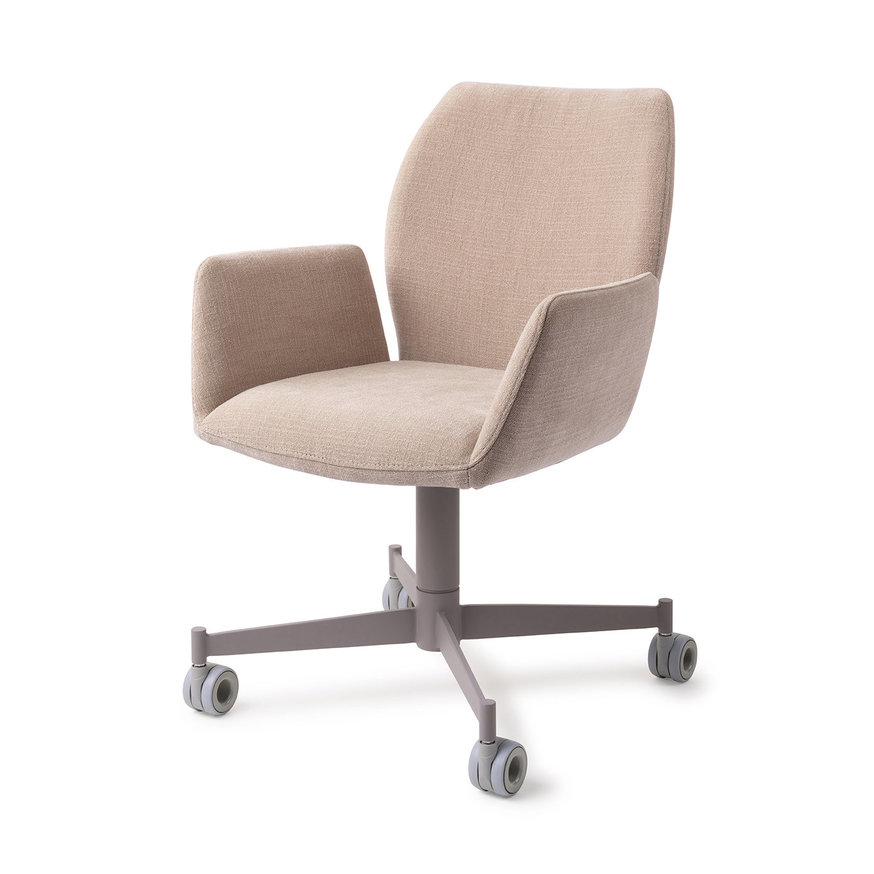 Misaki Sand Strand Eetkamerstoel Caster Grey