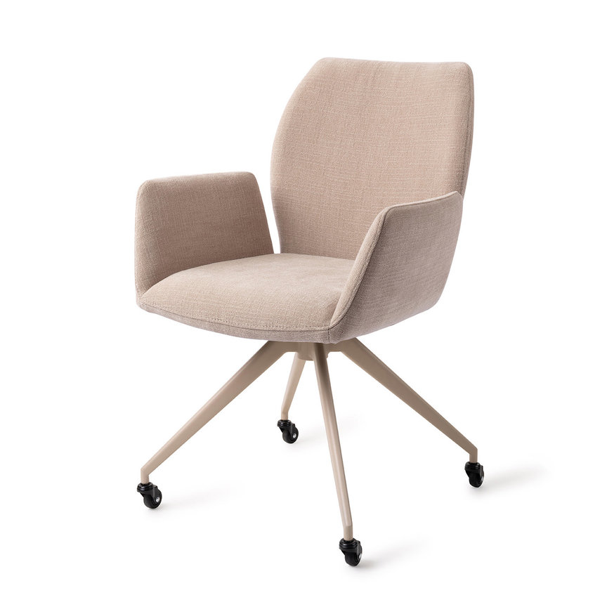 Misaki Sand Strand Eetkamerstoel Glide Beige