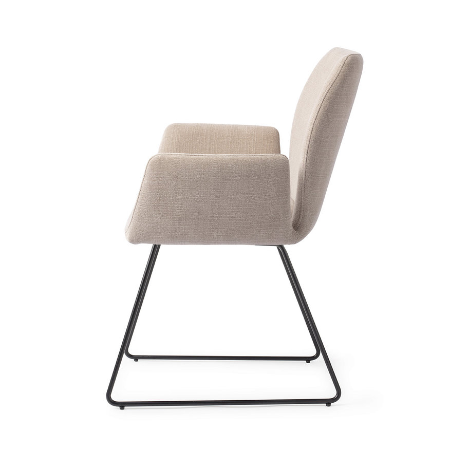 Misaki Sand Strand Eetkamerstoel Slide Black