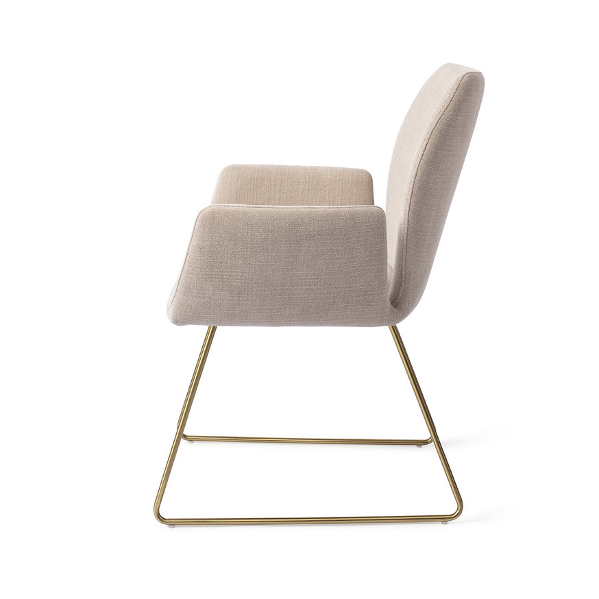 Misaki Sand Strand Eetkamerstoel Slide Gold